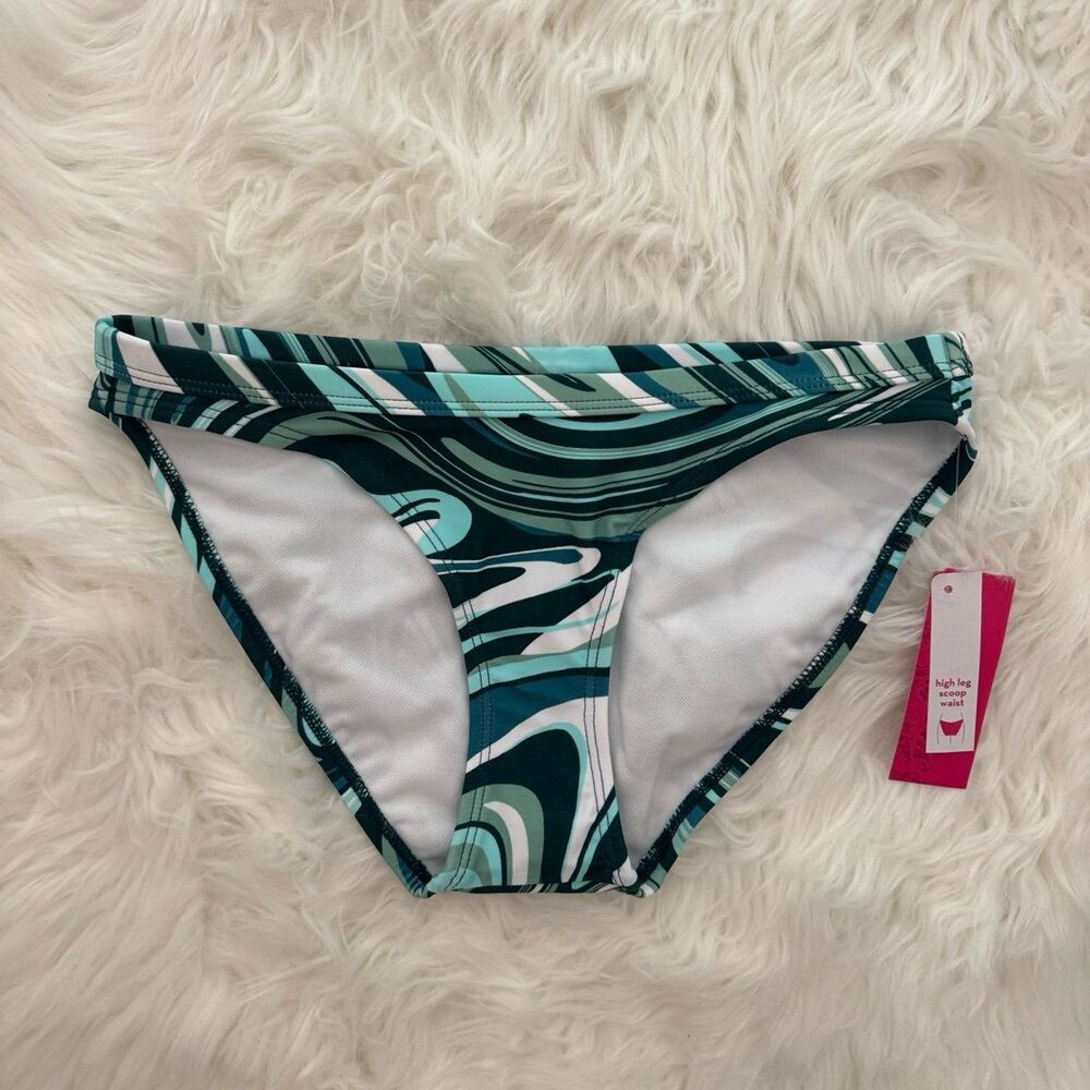 Xhilaration High Leg Scoop Waist Bikini Bottom Size XS
